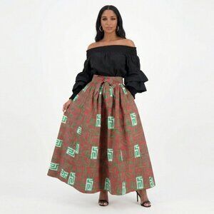African Long Maxi Skirt | One Size
